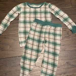 Little Sleepies Green Plaid